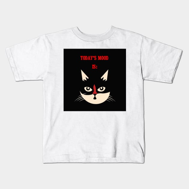 The Mood Cat Collection: Mood Two Kids T-Shirt by SimonWoodbine